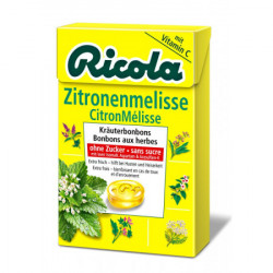 Ricola citron mélisse bonbons aux herbes sans sucre box 50 g