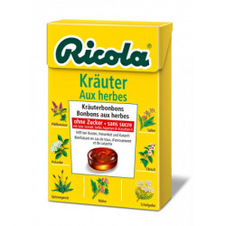 Ricola aux herbes bonbons aux herbes sans sucre box 50 g