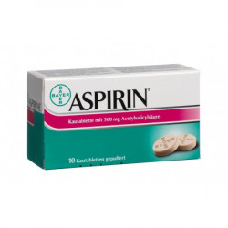Aspirine cpr croquer 500 mg 10 pce