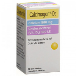 Calcimagon D3 cpr croquer 500/800 Citron (sans aspartame)...