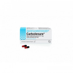 Carbolevure caps enf 20 pce