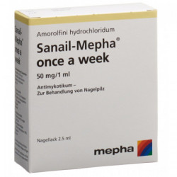 Sanail-Mepha once a week vernis à ongles 50 mg/ml fl 2.5 ml