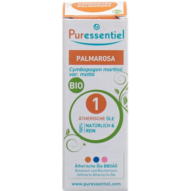 Palmarosa Bio Huile Essentielle Puressentiel 10ml