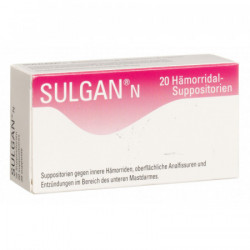 Sulgan-N supp 20 pce