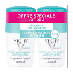 Vichy déo anti-transpirant 48h duo roll-on 2x50ml