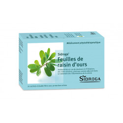 Sidroga feuille de raisin d'ours 20 sachets