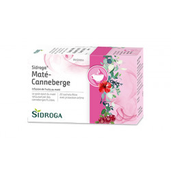 Sidroga maté-canneberge 20 sachets