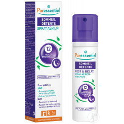 PURESSENTIEL spray sommeil détente 12 huile essentielle...