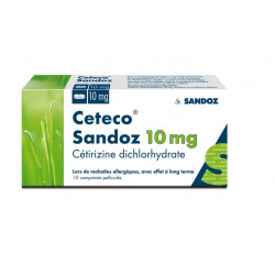 Cet eco sandoz 10 mg 10 comprimés