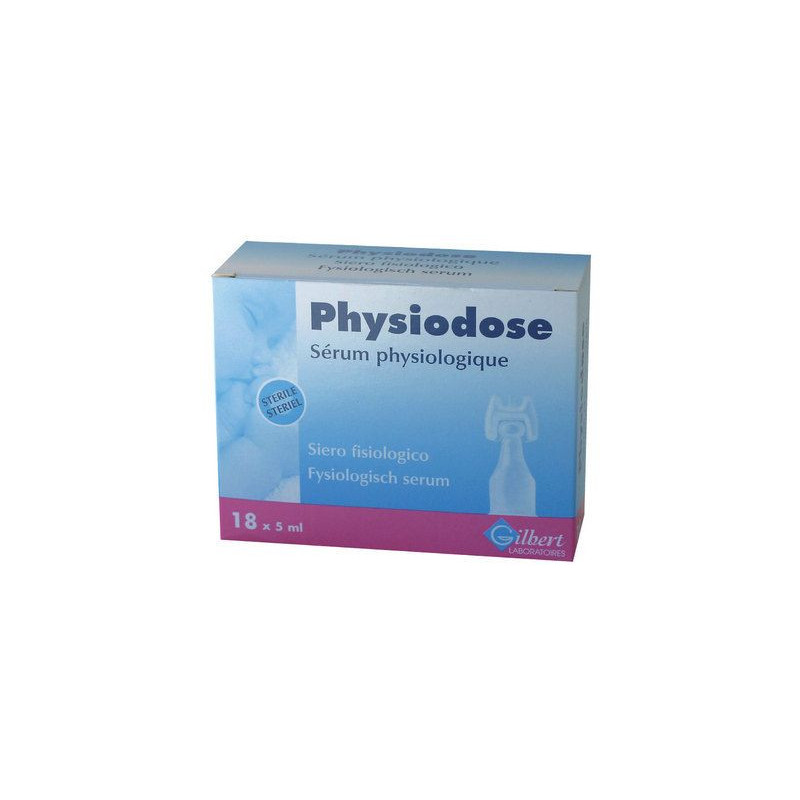 Physiodose sérum physiologique  Boîte de 32 d'unidoses de 50 ml