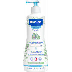 Mustela gel lavant doux peaux normales flacon pompe 500ml