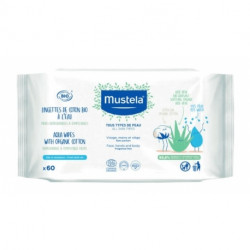 Mustela Bio lingettes à l'eau 60 pièces