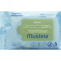 Mustela Lingettes peaux normales 20 pièces