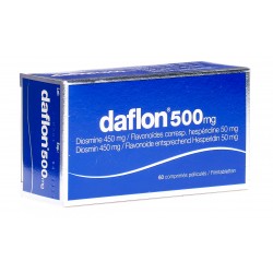 Daflon cpr pell 500 mg 60 pce