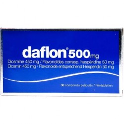 Daflon cpr pell 500 mg 30 pce